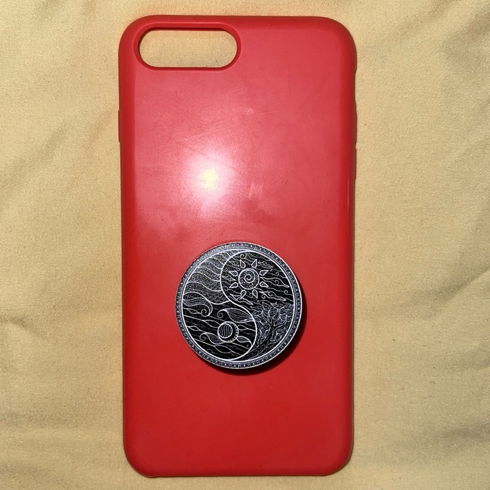 iPhone 8 plus heyday phone case with pop socket